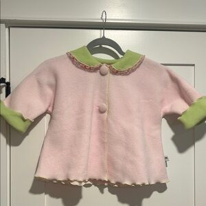 Corky & Company girls 3T pink and green jacket